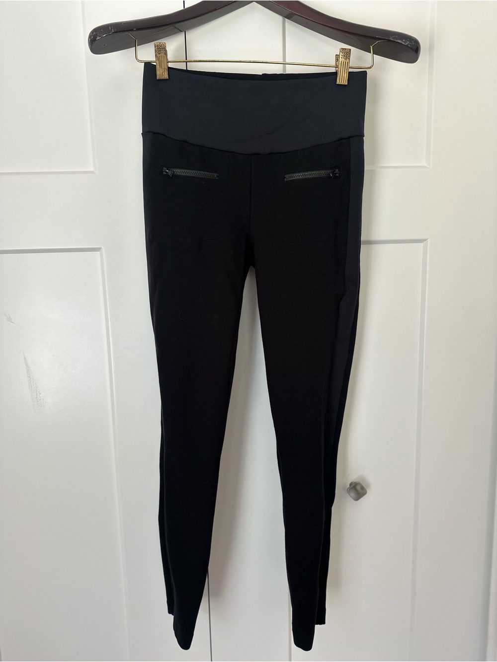 CAbi Black Tuxedo Leggings with High Waist S